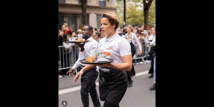 Pobednica trke konobara u Parizu nosi srpsko prezime