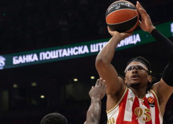 Zvezdin šou moći – ASVEL bez šanse, 500 mečeva kapitena pretvorilo pobedu u spektakl