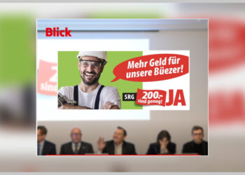 Plakat za referendum: Nisu našli lepog Švajcarca, pa uzeli zgodnog Srbina