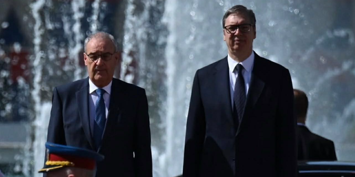 Predsednik Vučić dočekao predsednika Švajcarske Gi Parmelana