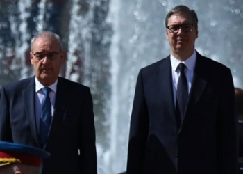 Predsednik Vučić dočekao predsednika Švajcarske Gi Parmelana