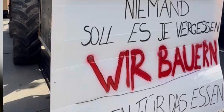 Traktori osvojili Beč: Hiljade seljaka blokirali centar