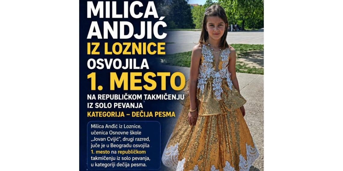 Najlepši glas Srbije ima 8 godina: Milica oduševila žiri i odnela pobedu