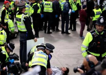 Na mirnom protestu u Londonu uhapšeno preko 500 ljudi: Sve zbog transparenata!