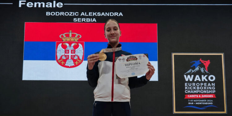 Aleksandra Bodrožić šampionka Balkana u karateu, istorijsko zlato za „Železničar“