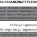 Blokadna kuharica: Plenum sprovodi odluke ne silom, već snagom argumenata – 6 DEO