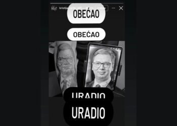Kristijan Golubović istetovirao portret predsednika Srbije: Ispunio sam obećanje