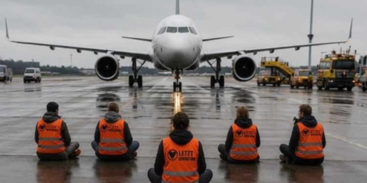 Klima aktivisti u Nemačkoj blokirali aerodrom: Kazna od 400.000 evra + 700.000 evra troškova