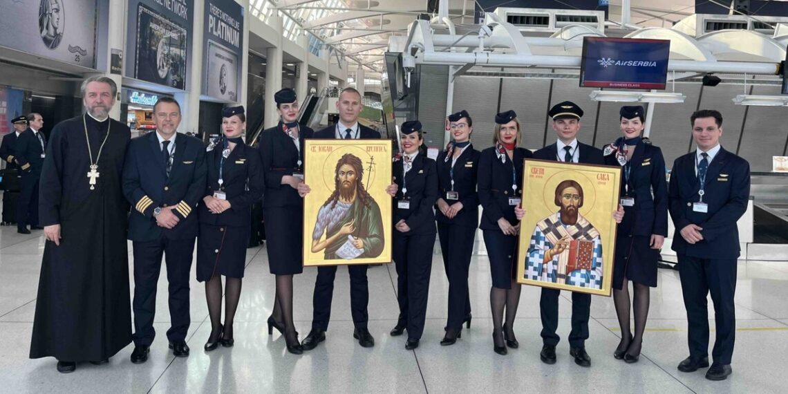 Saborna crkva Svetog Save u Njujorku zahvalila se Air Serbia na prevozu ikona