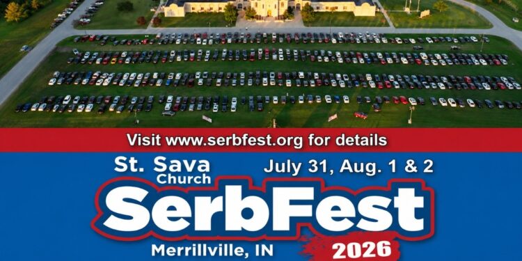 SerbFest 2026 u Merivilu: Tri dana srpske tradicije, hrane i kulture u Indijani