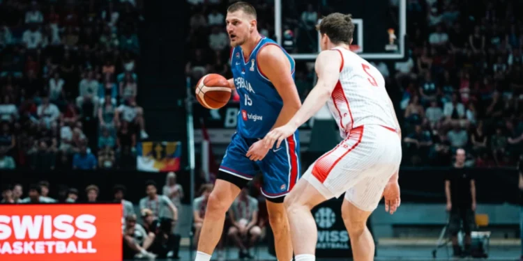 Srbija ubedljiva protiv Švajcarske, Jokić upisao dabl-dabl