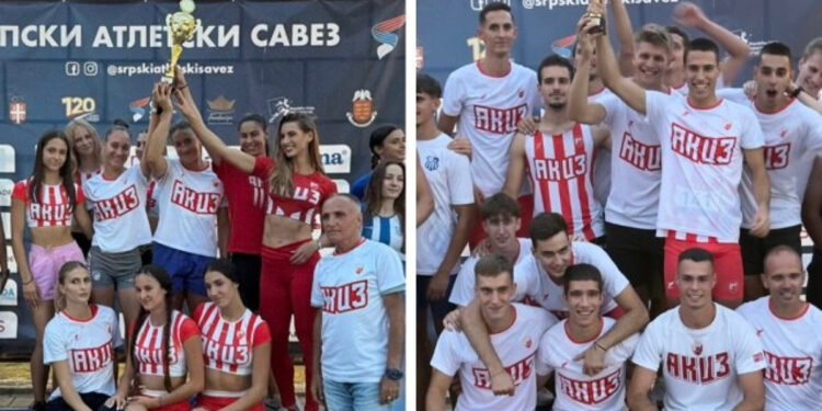 Crvena zvezda ponovo na vrhu srpske atletike