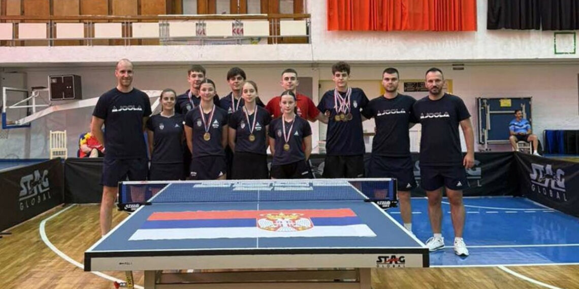 Mladi stonoteniseri Srbije osvojili osam medalja na Balkanskom prvenstvu