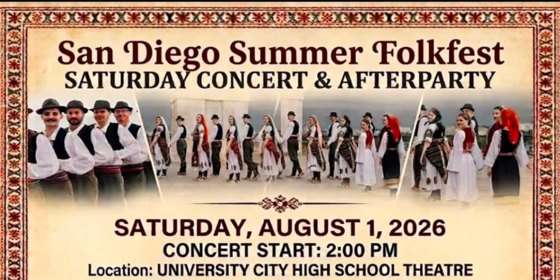 San Dijego domaćin Letnjeg festivala folklora: Srpska tradicija, igra i muzika okupiće zajednicu 1. avgusta