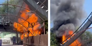 Gori čuveni zabavni park u Italiji: Gust dim prekrio „Gardaland“