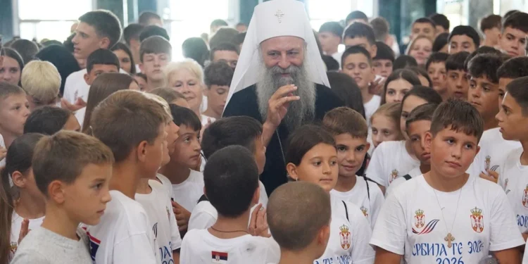 Učesnici kampa „Srbija te zove“ kod patrijarha Porfirija: „Hram Svetog Save je kuća svih Srba“