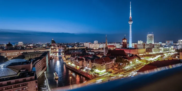 Berlin noću, ilustracija