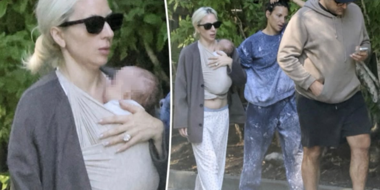 Lejdi Gaga prvi put postala mama: Mesecima se krila, a sada je viđena sa bebom u naručju
