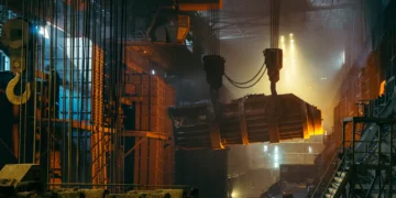 Pogon teške industrije u kome se prerađuju metali