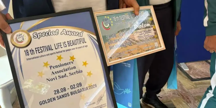 Prijem uspešne ekipe penzionera Novog Sada
