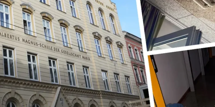 Šteta od poplave u školi Albertus Magnus u Beču