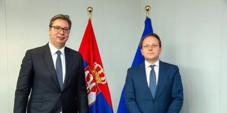 Predsednik Vučić tokom sastanka u Evropskoj komisiji