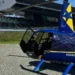 Ukradeni plavo-žuti helikopter Robinson R44 na aerodromu u Austriji