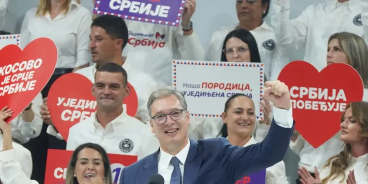 Aleksandar Vučić na predizbornom skupu u Kragujevcu, arhivska fotografija