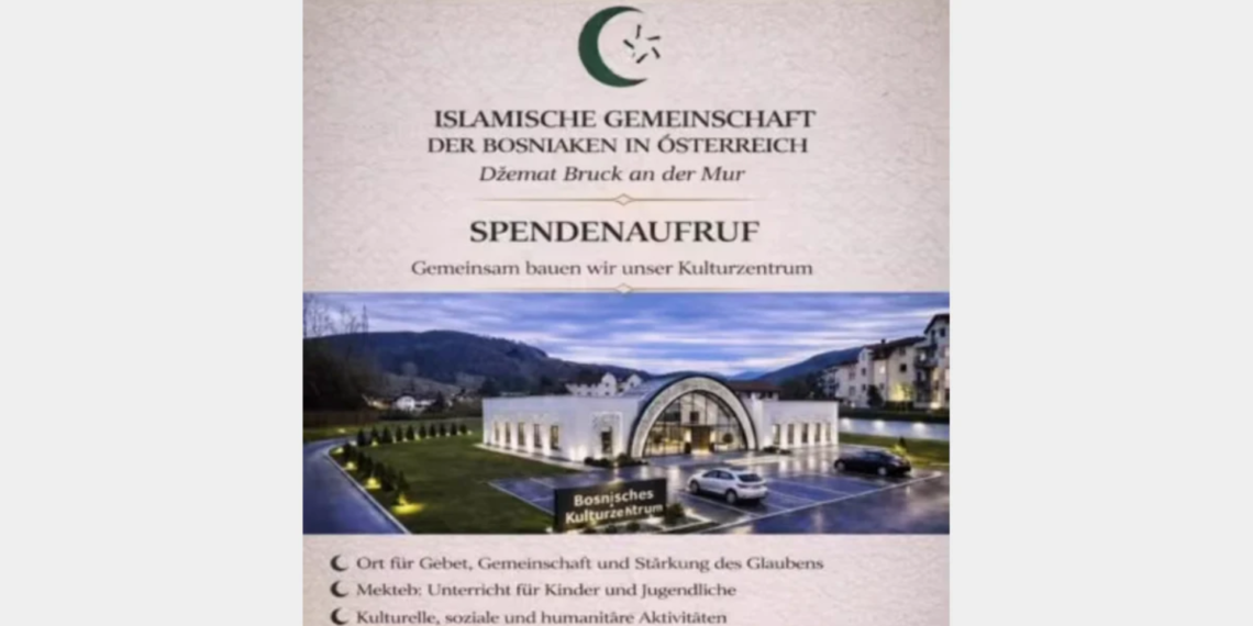 Plan za veliku džamiju izazvao buru u Austriji: FPO najavljuje otpor
