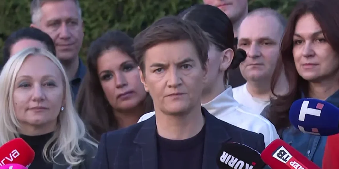 Ana Brnabić na konferenciji za novinare