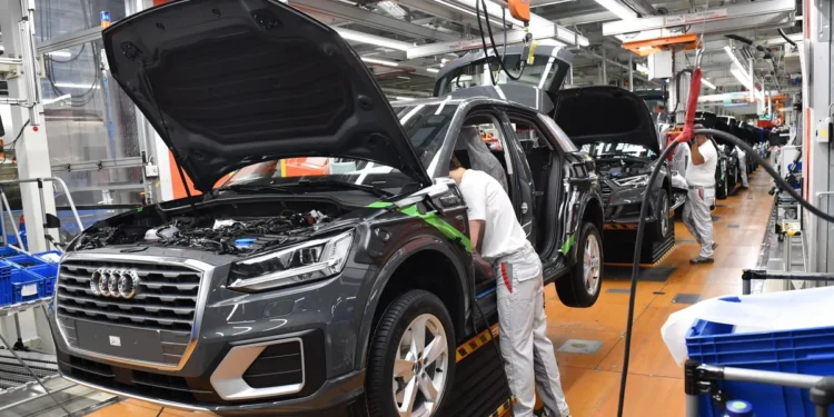 Proizvodnja automobila u Audijevoj fabrici u Ingolštatu