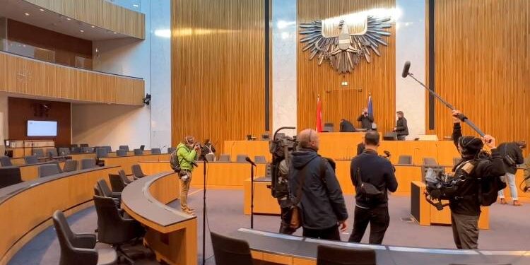 Televizijska ekipa u austrijskom parlamentu