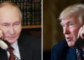 Donald Tramp i Vladimir Putin – arhivska kompozicija