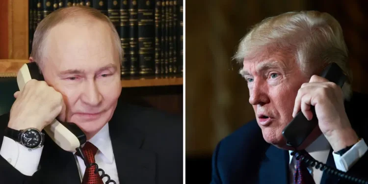 Donald Tramp i Vladimir Putin – arhivska kompozicija
