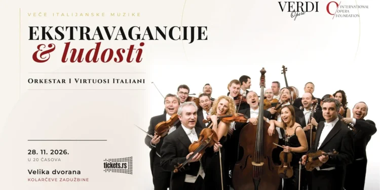 Italijanska umetnost u Kolarčevoj zadužbini: Vivaldijeva čarolija 28. novembra