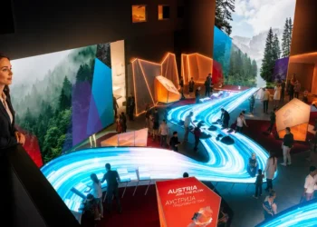 Arhitektonski prikaz austrijskog paviljona za EXPO 2027 u Beogradu
