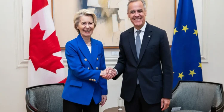 Ursula fon der Lajen i kanadski premijer Mark Karni