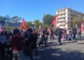 Učesnici protesta srednjoškolaca i studenata u Eks an Provansu 13. oktobra 2026.
