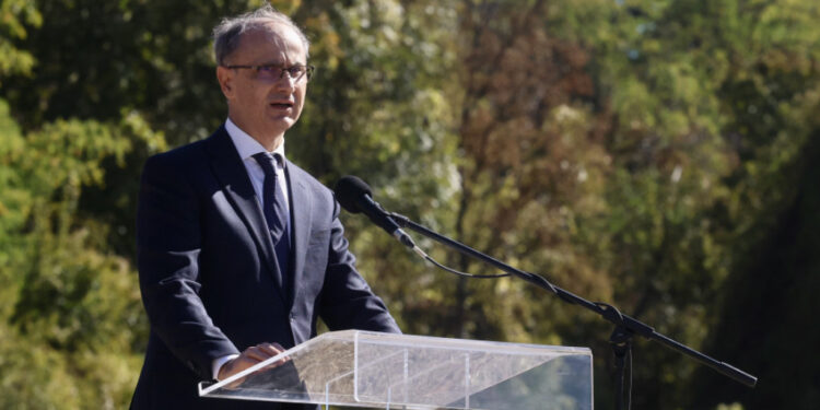 Dan sećanja u Jajincima - Đuro Macut na državnoj ceremoniji