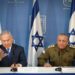 Benjamin Netanjahu i Gadi Ajzenkot tokom zajedničkog obraćanja; foto Times of Israel