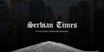 Naslovna strana lista Serbian Times