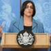 Šabana Mahmud tokom govora o britanskoj migrantskoj politici