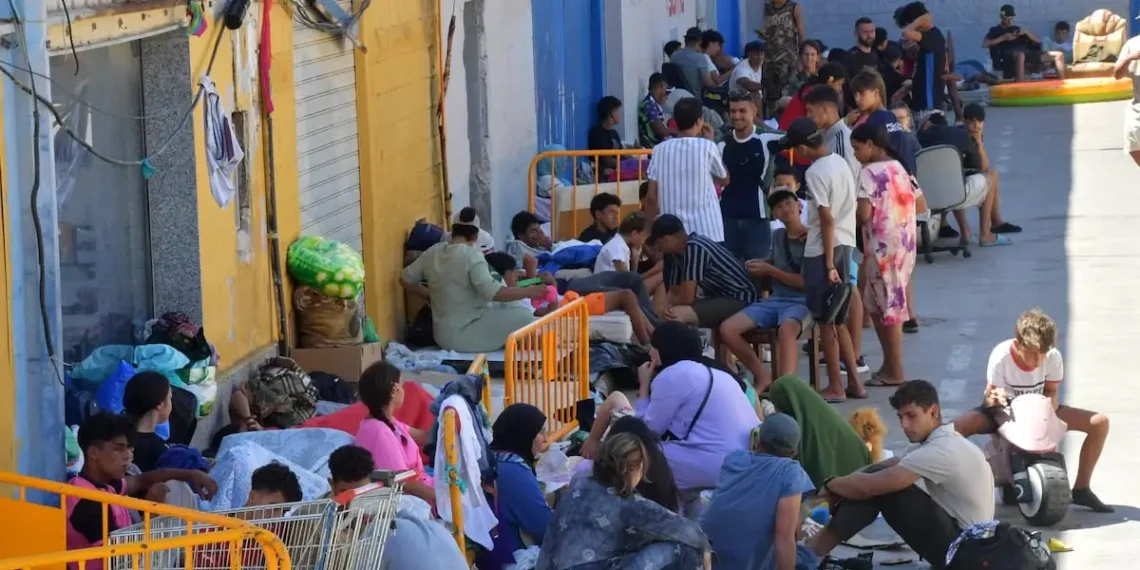 Migranti u oblasti El Tarahal u Seuti