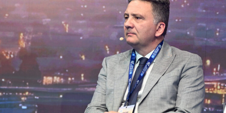 Mihailo Jovanović na Biznis samitu, arhivska fotografija Tanjuga