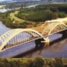 Stari betonski Žeželjev most preko Dunava u Novom Sadu, šezdesetih godina